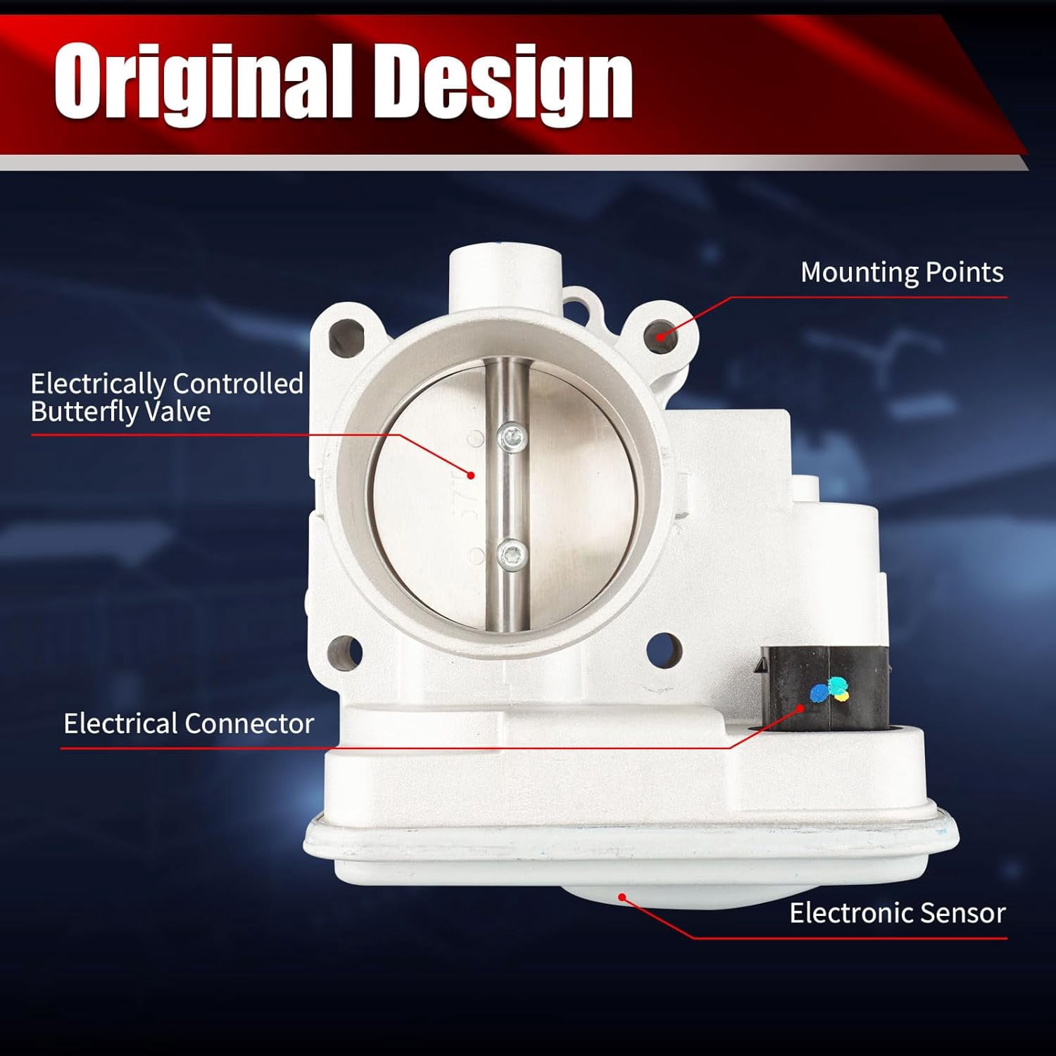MACAX Electronic Throttle Body Assembly S20176 Compatible with Dodge Avenger Caliber Journey Chrysler 200 Sebring Jeep Compass Patriot 1.8L2.0L2.4L Replaces 04891735AD 977-025 67-7002 6E-7002 TB1150