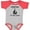Baseball Heather and Red, variant on Inktastic New to the Crew Newborn Boys or Girls Baby Bodysuit
