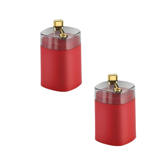 Oleegame 2PC Blue Juice 2024 New Automatic Toothpick Dispenser Toothpick Holder Light Luxury Up Toothpick Dispenser, Up Automatic Toothpick Dispenser Red