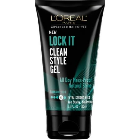 L'Oreal Paris Advanced Hairstyle Lock It Clean Style Gel 5.1 (Best Hairstyles For Large Women)