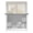 Light Gray White, variant on Sheer Curtains 96 Inches Long, White Dandelion Semi Sheer Curtains Light Filtering Window Treatment, Spring Plants Flowers Vintage Gray Privacy Voile Drapes for Living Room Bedroom 52x96 Inch