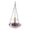 Purple, variant on Hanging Solar Bird Bath Fountain Bowl Floating Solar Fountain Bird Bath Cascades Outdoor Hanging for Patios Yard Garden Bird Decors