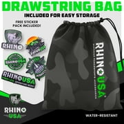 Rhino USA 1 x 15 Ratchet Strap Tie Down with Safety S Hooks- 1,823lb Break Strength - Orange 4 Pack