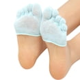 thumbnail image 2 of Women Invisible Yoga Sport Non Slip Toe Socks Half Grip Heel Five Finger Socks, 2 of 3