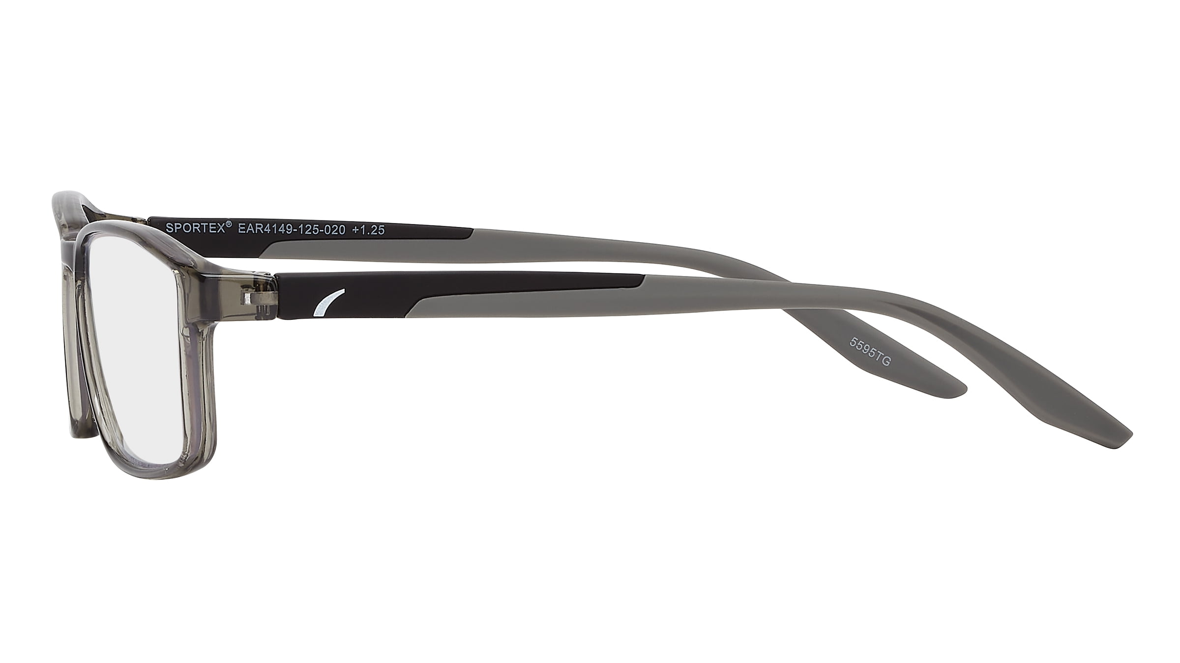 SAV Sportex Blue Light Protection Reading Glasses Rectangular Frame AR4149 1.25 Gray