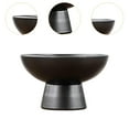 thumbnail image 6 of figatia Round Ceramic Flowerpot Decorative Flower Vase Practical Planter Ornament Floral Art Supplies for Indoor Outdoor Cafe Balcony Black, 6 of 8