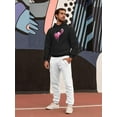 thumbnail image 2 of Paint Flamingo Hoodie Men -SPIdeals Designs, Male XX-Large, 2 of 4