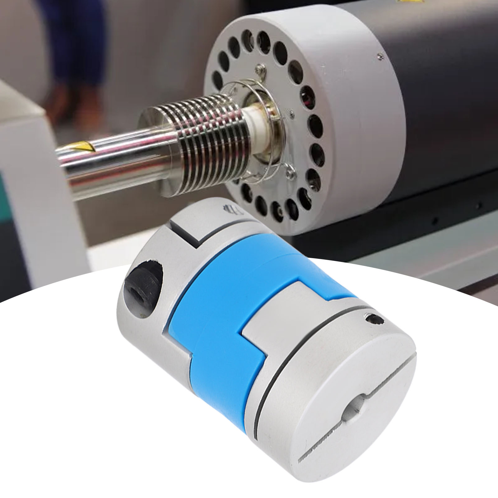 Flexible Coupler, Aluminum Alloy PA66 Shaft Coupler M4 Wear For Stepper Motors