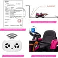 thumbnail image 6 of Acekid Ride Ons,12V Ride on Excavator with Remote Control,Electric Construction Vehicle with Bucket for 3-6 Years,7LED Headlights,Horn,2+1 Gear Shift,Bluetooth,Music,EVA Tire,Rose Red, 6 of 7