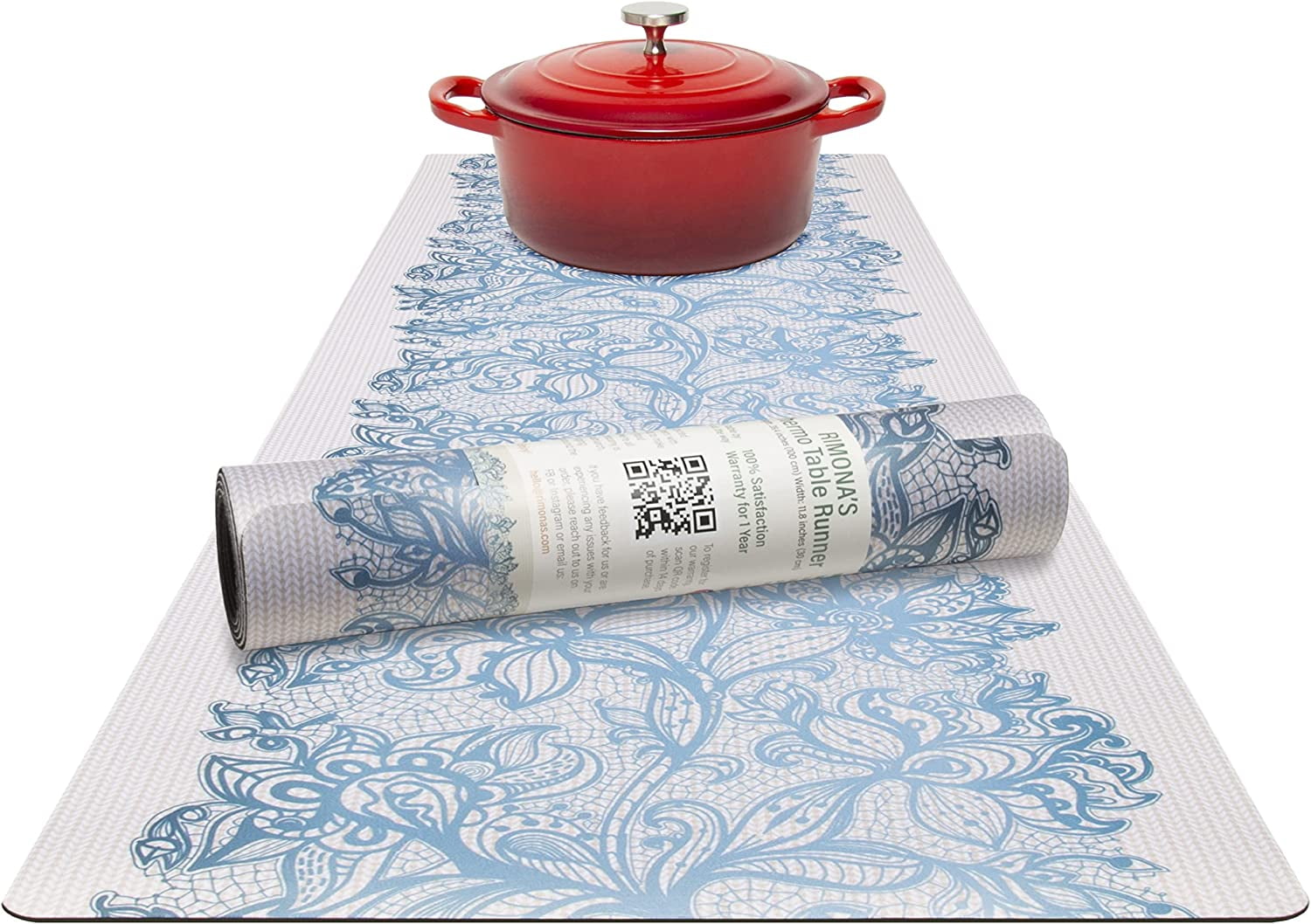 RIMONA'S Thermo Heat Resistant Table Runner and Trivet for Hot Dishes