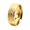 Gold, variant on Men's and Women's Stainless Steel Personality Rhomboid Pattern Punk Ring Gold Size 9