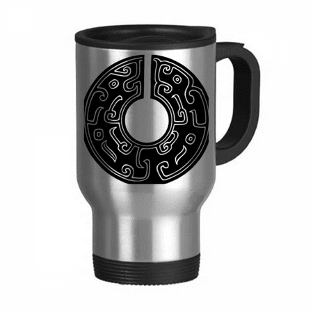 

China Culture Spring Autumn Warring States Travel Mug Flip Lid Stainless Steel Cup Car Tumbler Thermos
