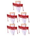 thumbnail image 2 of Wweixi Blended Durable And Firm Lightweight Hip Scarf For Belly Dance Performances Waist Automatic red 5Set, 2 of 6