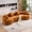 color4, variant on NESTIA 110" Curved Boneless Compression Modular Sectional, Chenille, Green
