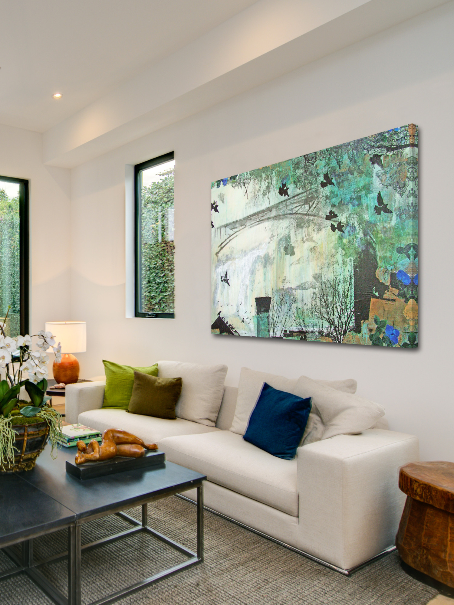 Marmont Hill "Genevieve Couteur" by Tracy Silva Barbosa Painting Print on Canvas