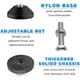 thumbnail image 3 of Xceedez Pieces 40*M8 Leveling Feet, Adjustable Furniture Feet, Stainless Steel Furniture Legs with Artificial Foundation, Adjustable Direction, Adjus, 3 of 5