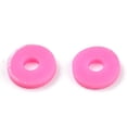 thumbnail image 5 of 10 strand Handmade Polymer Clay Beads Strands Pearlized Disc/Flat Round Heishi Beads Flamingo 6mm Hole: 1.5mm 15.75''(40cm) Polymer Clay, 5 of 7