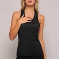 thumbnail image 1 of Women's Ice Silk Backless Yoga Top, Breathable Hollow Out Workout Tank, Quick-Dry Athletic Sleeveless Shirt for Fitness & Gym, Sizes S-XL, 1 of 5