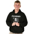 thumbnail image 4 of Fishing Reels Funny Fisher Pun Joke Men's Big & Tall Graphic Hoodie Brisco Brands 2X, 4 of 5