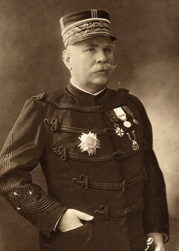 Joseph Jacques Cesaire Joffre 1852-1931 French Commander And General From A Photograph By Henri Manuel Paris From The Great World War Volume 3 Published 1916 Canvas Art - Ken Welsh Design Pics (12 x