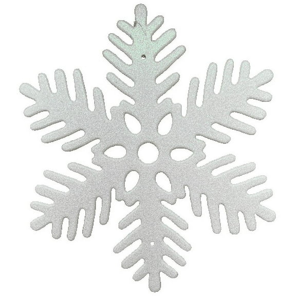 Glittered White Snowflake