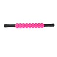 thumbnail image 3 of Rodillo de masaje ligero para pantorrillas, masajeador de tejido profundo para fascia, cintura, espalda, celulitis, hombres, mujeres y corredores. Rosa roja, 3 of 8