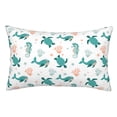 thumbnail image 1 of Balery Turtles And Seahorses Funda de Cojín Estampada, Regalos para Mujeres, Regalos de Amor para Ella, Regalos para Novia o Esposa, Funda de Almohada-20"x30", 1 of 6