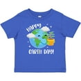thumbnail image 3 of Inktastic Happy Earth Day Cute Smiling Planet Earth with Tree Boys or Girls Baby T-Shirt, 3 of 5