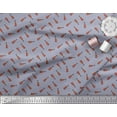 thumbnail image 2 of Soimoi Polyester Crepe Fabric Guitar Musical Instrument Decor Fabric Printed Yard 52 Inch Wide, 2 of 3