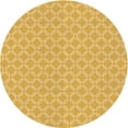 thumbnail image 1 of Ahgly Company Machine Washable Indoor Round Transitional Bright Gold Yellow Area Rugs, 8' Round, 1 of 7