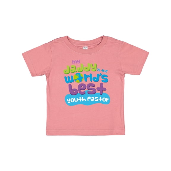 Inktastic Youth Pastor Daddy Quote Boys or Girls Baby T-Shirt