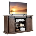thumbnail image 1 of Costway TV Stand Sliding Barn Door Media Center Console Cabinet, 1 of 10