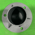 thumbnail image 2 of Chain Link Fence Pole Floor Flange Metal Chain Link Fence Parts for Mailbox 65mm, 2 of 7