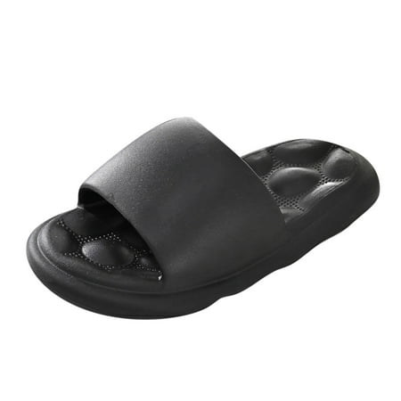 

ZHAGHMIN Comfortable And Soft Sandals Fashion All Seasons Men Sandals Flat Sole Thick Sole Non Slip Massage Sole Comfortable Open Toe Breathable Men S Leather Slippers Size 7 Mens Slippers 12 Wide E