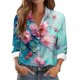thumbnail image 1 of TaTaai Women Casual Printed Button Down Shirt Long Sleeve Collared Top Ladies Spring Autumn Daily Commute Office Wear Soft Breathable No Fading Machine Washable Stylish Blouse Gift, 1 of 6