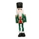 thumbnail image 1 of Cascanueces navideño, decoración navideña, figura telescópica de mesa, escultura Verde, 1 of 9