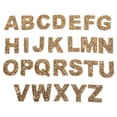 thumbnail image 1 of Parches de letras Zulema para coser o planchar con letras apliques de alfabeto de reparación plano dorado, 1 of 7