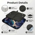 thumbnail image 4 of Dragon Cool Starry Sky Moon Foldable Seat Cushion for Bleachers, Stadium Seats, Camping & Outdoor Events, Portable Lightweight Pad with Carabiner, 4 of 6