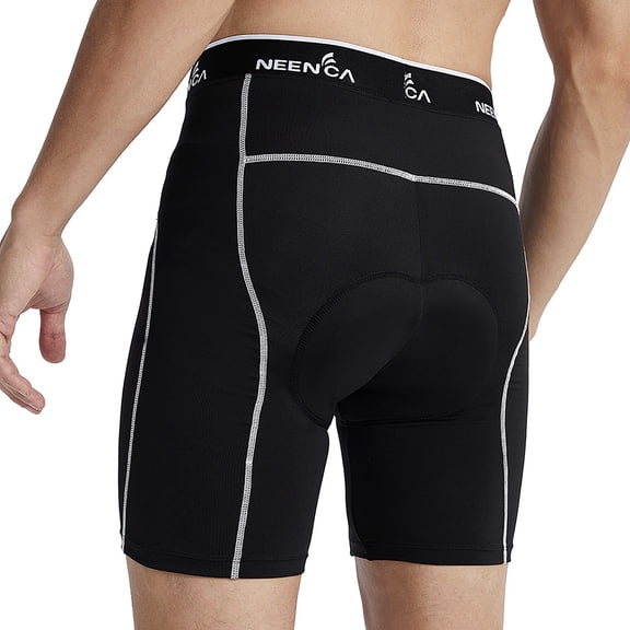Short Pant, Cycling Underwear Shorts, NEENCA Men's Padded Gel Bike Shorts, White(3XL)