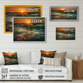 thumbnail image 4 of Designart "Ocean Tranquility IV" Modern Landscape Beach Wall Art For Bathroom, 4 of 5