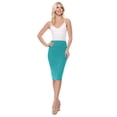 thumbnail image 4 of Women's Stretch Fit Bodycon Pencil Skirt Versatile Elegance, 4 of 6