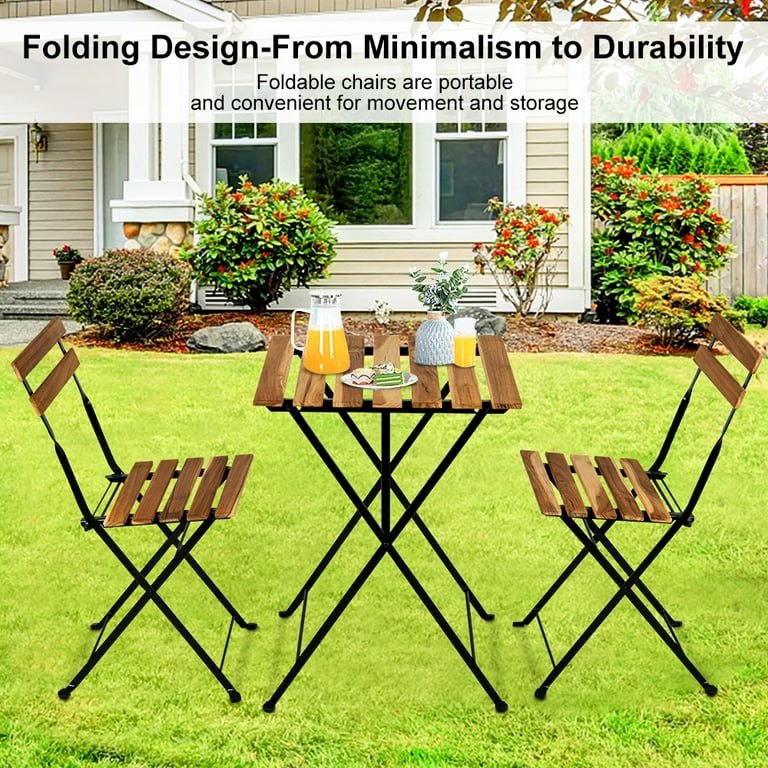 Small outdoor folding table and chairs deals