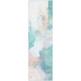 thumbnail image 2 of Addison Rugs Mayfield Premium Machine Washable Transitional Abstract Turquoise Runner Rug, 2'3" x 7'6", 2 of 6