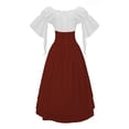 thumbnail image 3 of Women’s Gothic Renaissance Style Top and High Waist Button Skirt Two Piece Outfit, 3 of 4