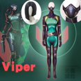 thumbnail image 2 of Juego VALORANT Viper Cosplay Disfraz Máscara Peluca 3D Mono Mujer Fiesta de Halloween Carnaval Trajes de rol Cabello negro Zapatos Botas, 2 of 5