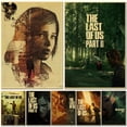 thumbnail image 2 of Póster de The Last of Us, juego retro de moda, impresiones en papel Kraft, carteles DIY, decoración vintage para el hogar, bar, cafetería, arte estético, pintura de pared, 2 of 5