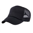 thumbnail image 3 of Unisex Toddler Kids Baseball Cap Baby Boy Girl Plain Cotton Stitching Trucker Mesh Visor Hats Adjustable Baseball Cap, 3 of 3