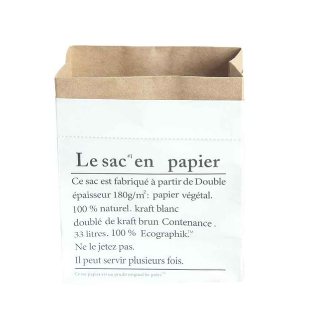 Injueey Pequeño tamaño grande doble capas bolsa de papel Kraft plantas juguetes niños libros diversos organizar cesta de Luandry Type10 NO10 Injueey JJ16231-02