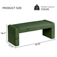 thumbnail image 2 of KithKasa 47" Modern End of Bed Bench, Upholstered Entryway Bench, Green Bedroom Bench, Comfy Padded Fabric Ottoman Bench for Bedroom, Living Room, Hallway, Foyer, 2 of 7