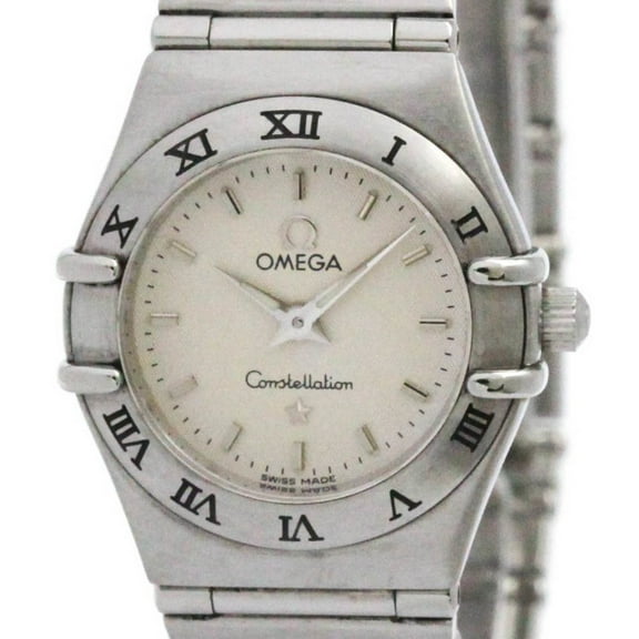 Pre-Owned OMEGA Constellation Steel Quartz Ladies Watch 1562.30 Polished (Good)
